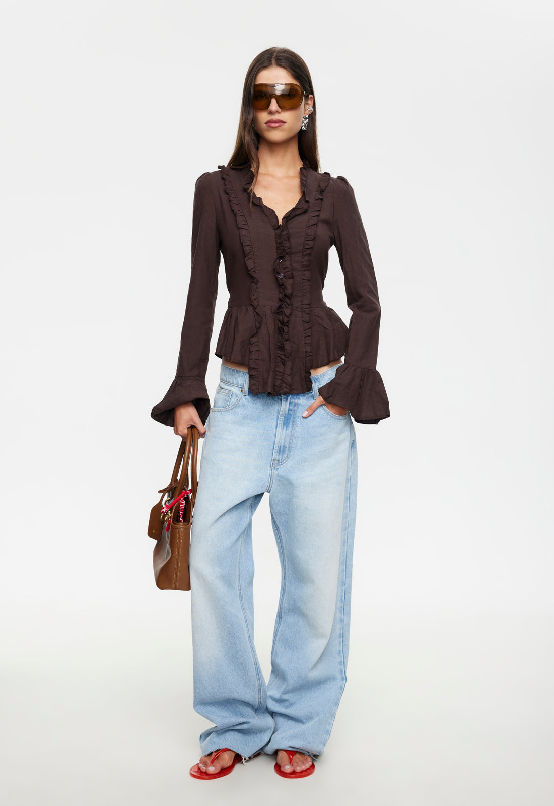 ODETTE LONG SLEEVE - BROWN