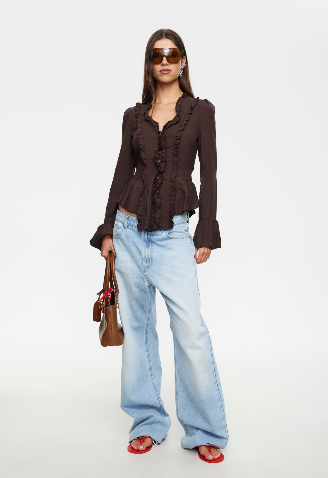ODETTE LONG SLEEVE - BROWN