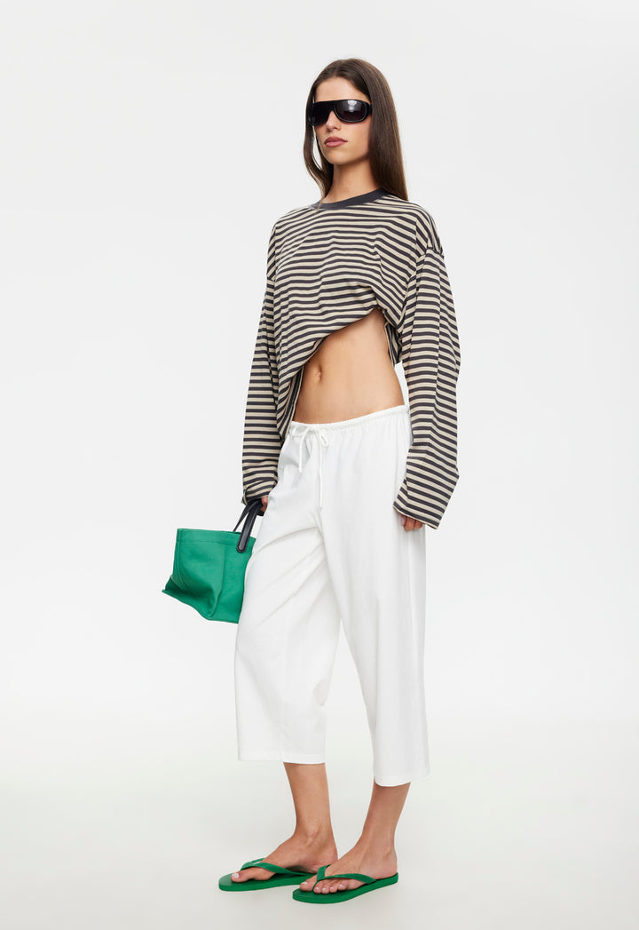 BLOOM LONG SLEEVE - SLATE STRIPE