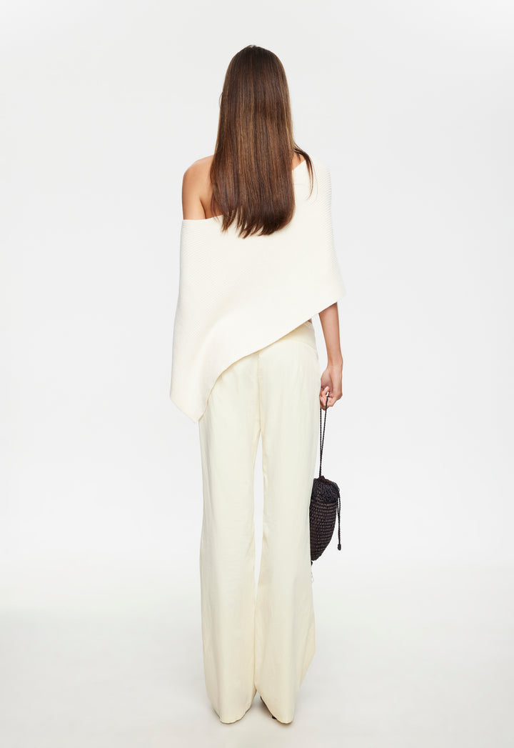 LUMINOUS PONCHO - MILK