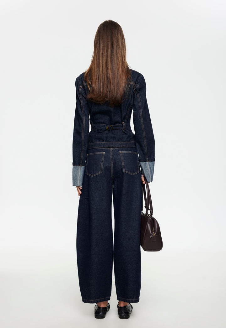 HORSESHOE CROPPED JEAN - INDIGO