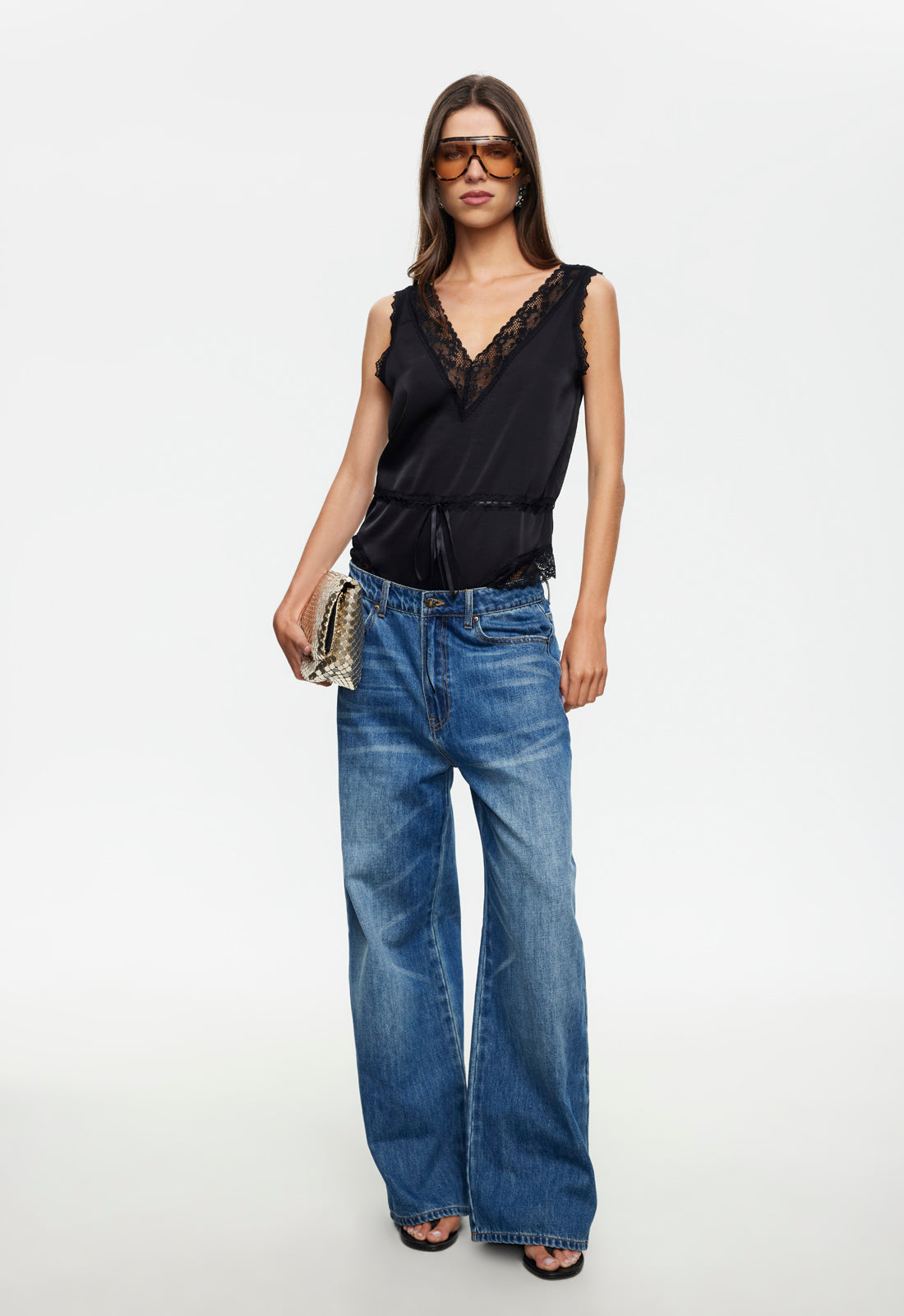 HEARTSTRINGS ROMPER - NOIR