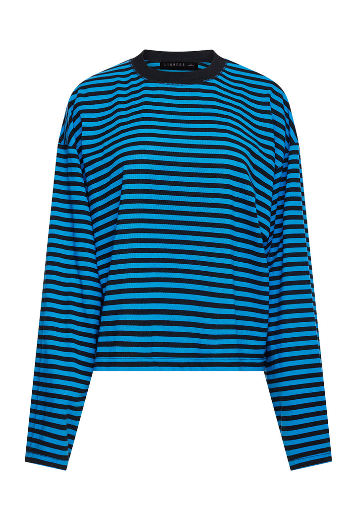 BLOOM LONG SLEEVE - COBALT STRIPE
