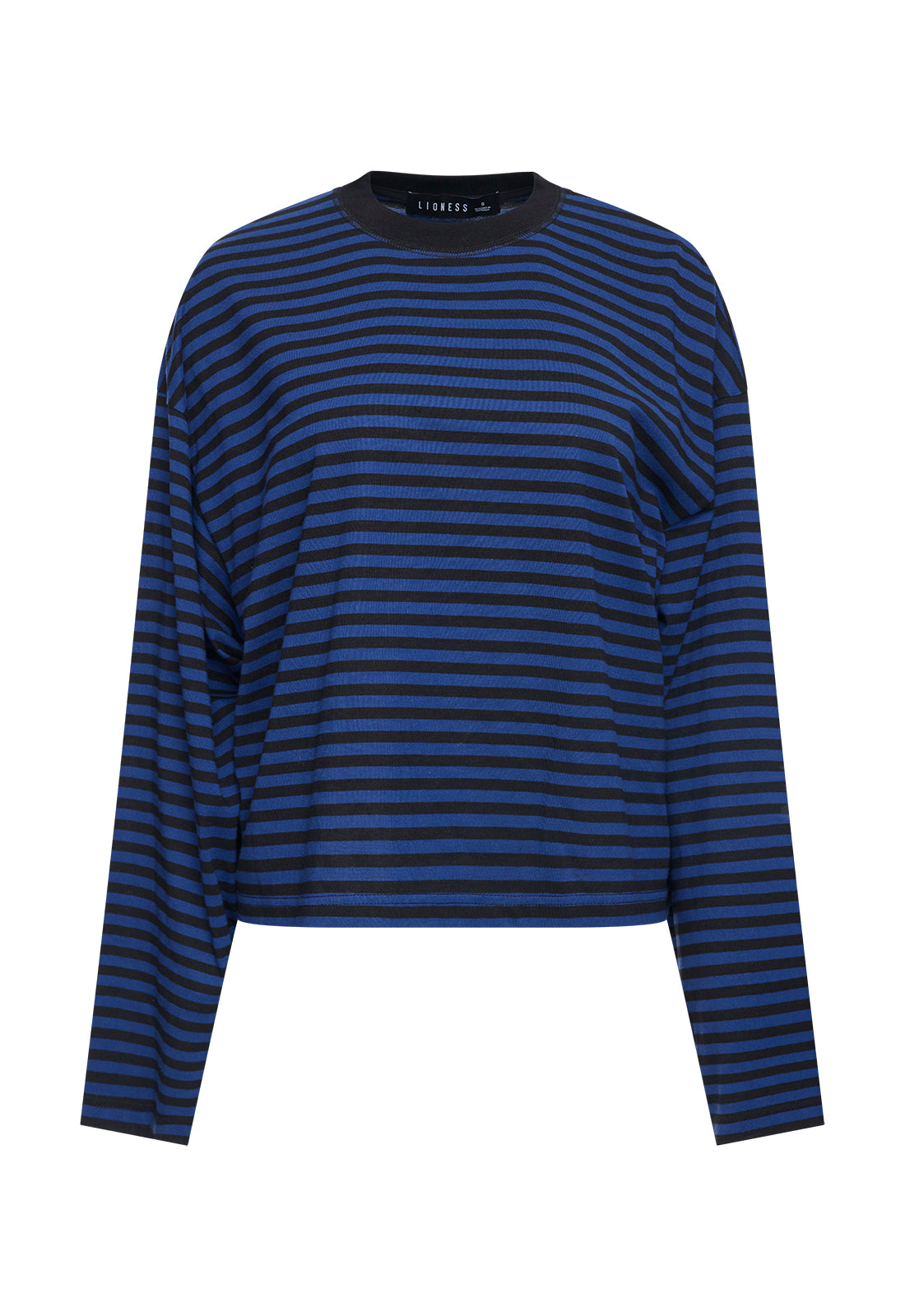 BLOOM LONG SLEEVE - BLACK NAVY STRIPE