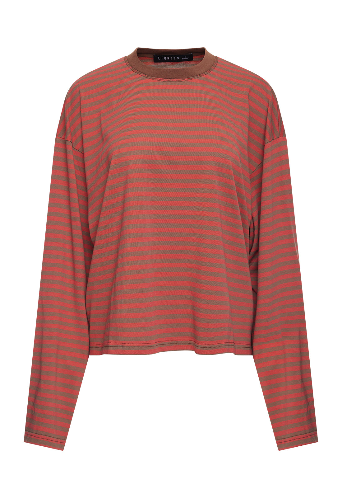 BLOOM LONG SLEEVE - LAVA COCOA STRIPE