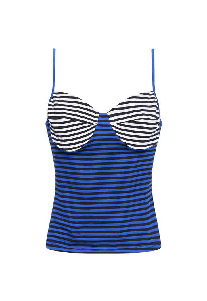 BLOOM TANK - COBALT STRIPE