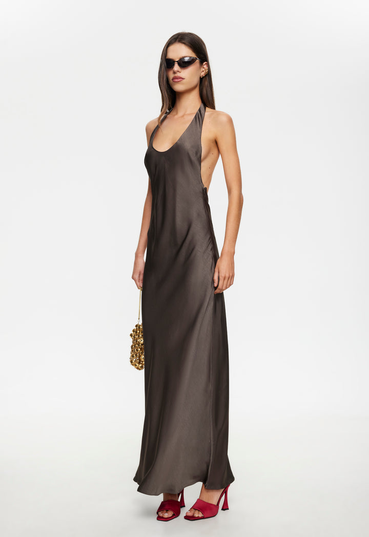 BARE MAXI DRESS - MOCCA
