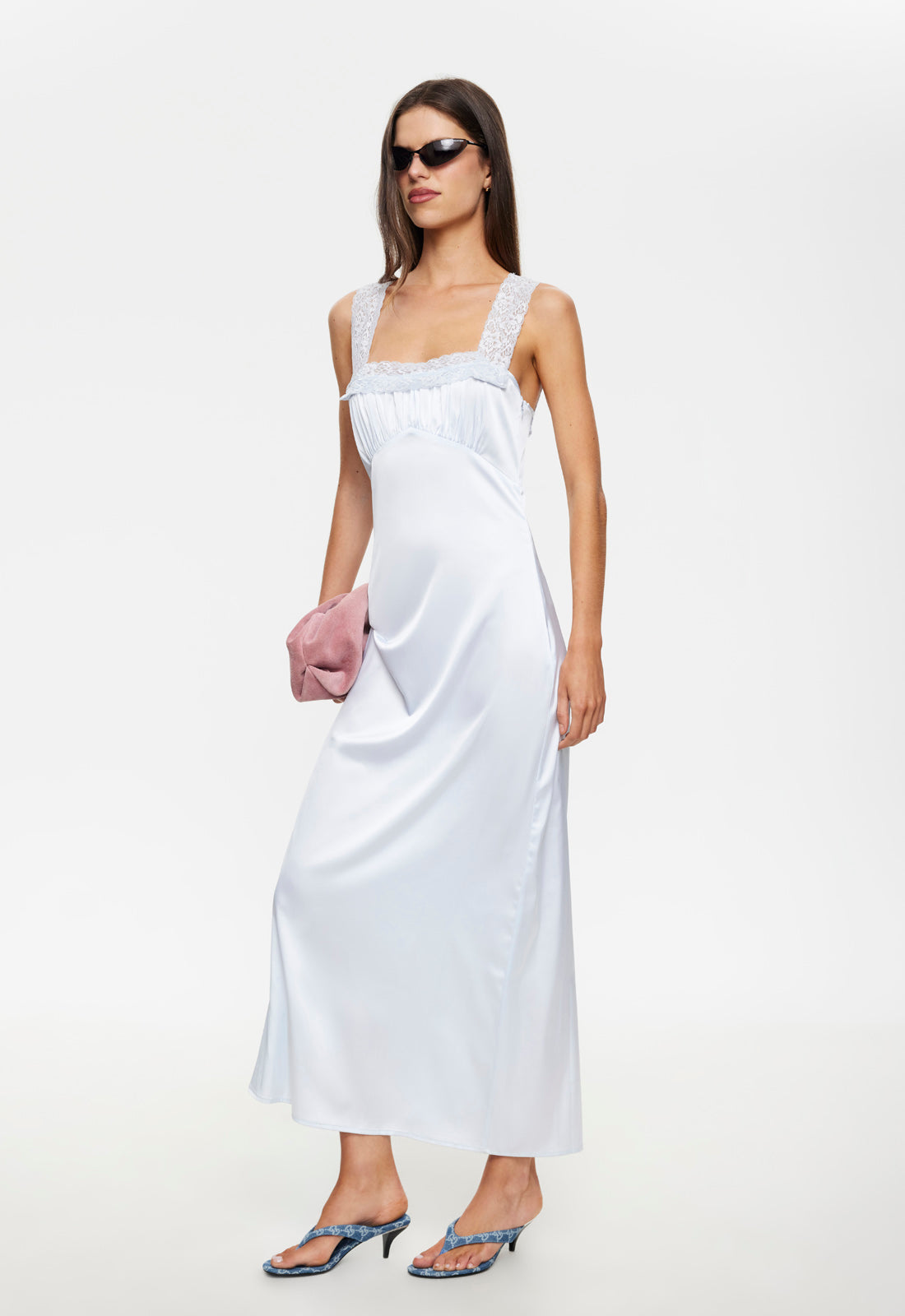 LOVE LETTERS MAXI DRESS - BABY BLUE