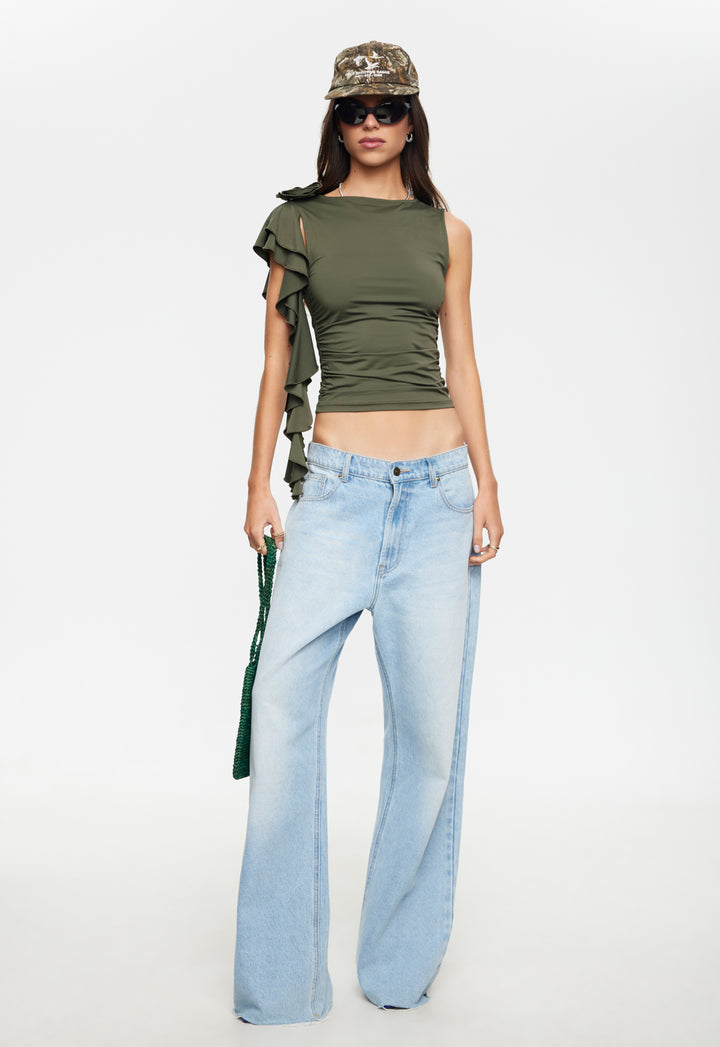 CARRIE TOP - KHAKI