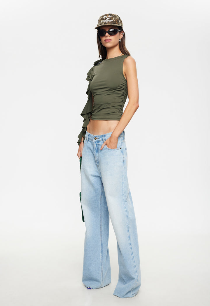 CARRIE TOP - KHAKI
