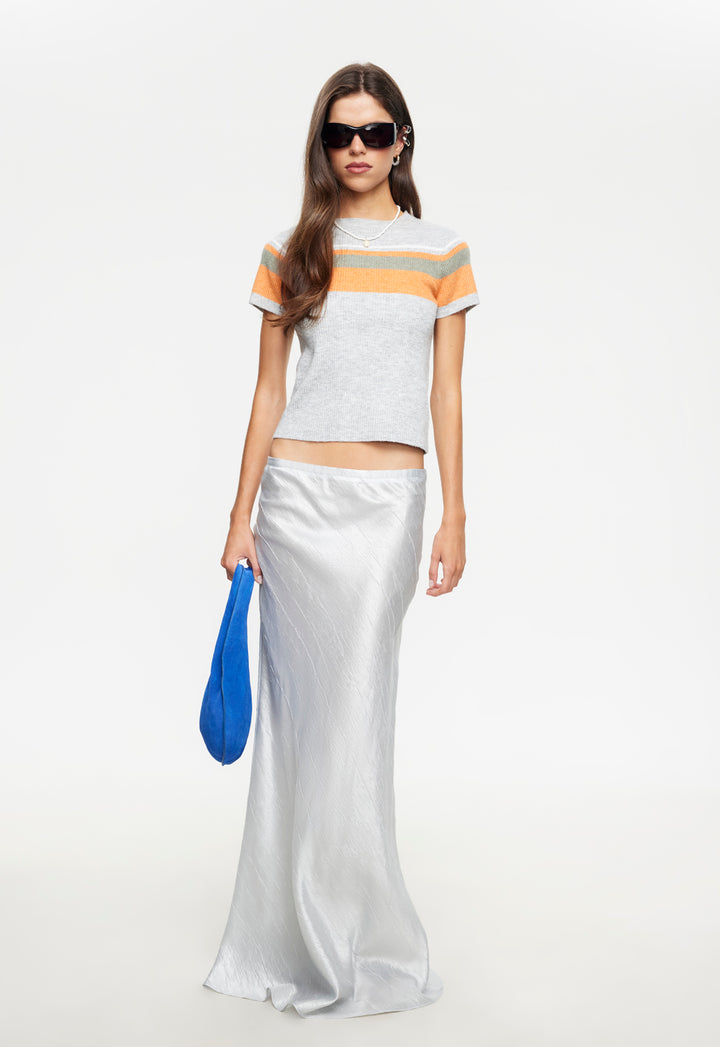 HUDSON MAXI SKIRT - SILVER