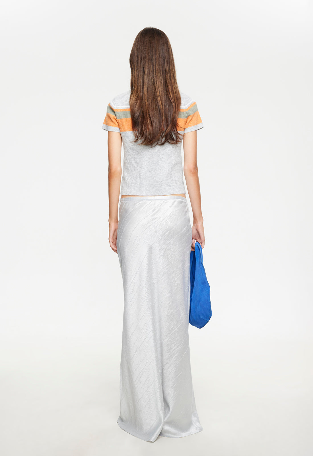 HUDSON MAXI SKIRT - SILVER