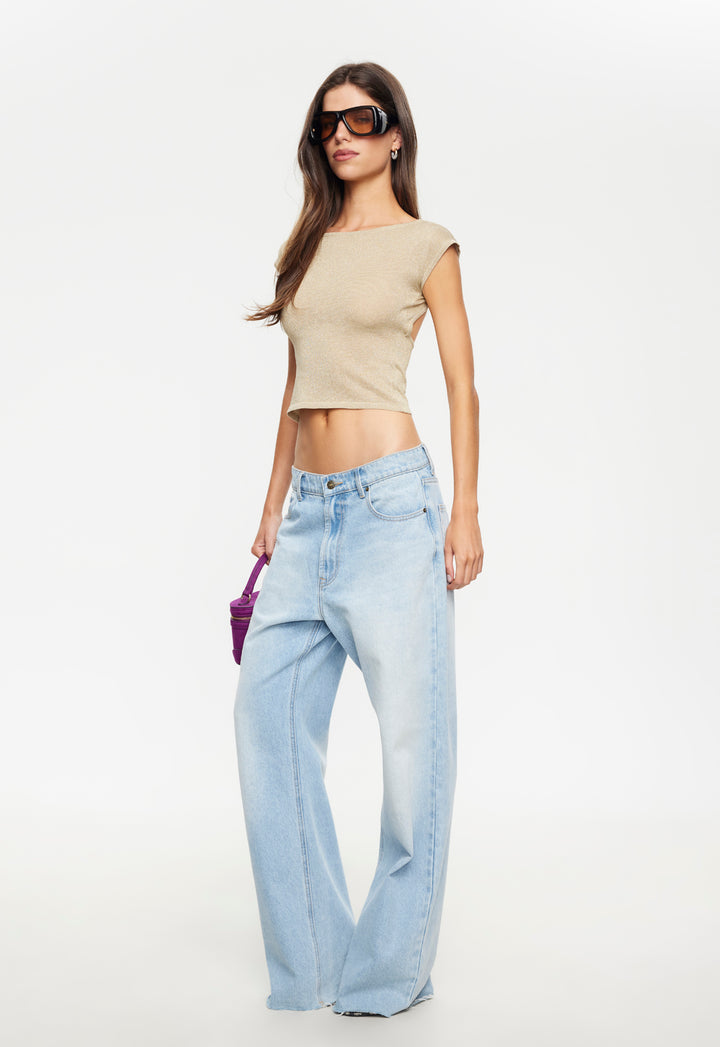UNO TIE TOP - OYSTER