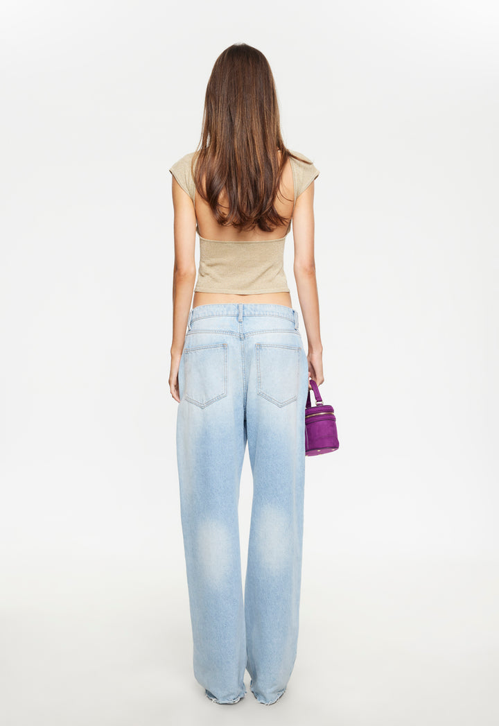 UNO TIE TOP - OYSTER