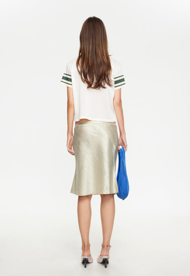 SHORELINE MIDI SKIRT  - GOLD