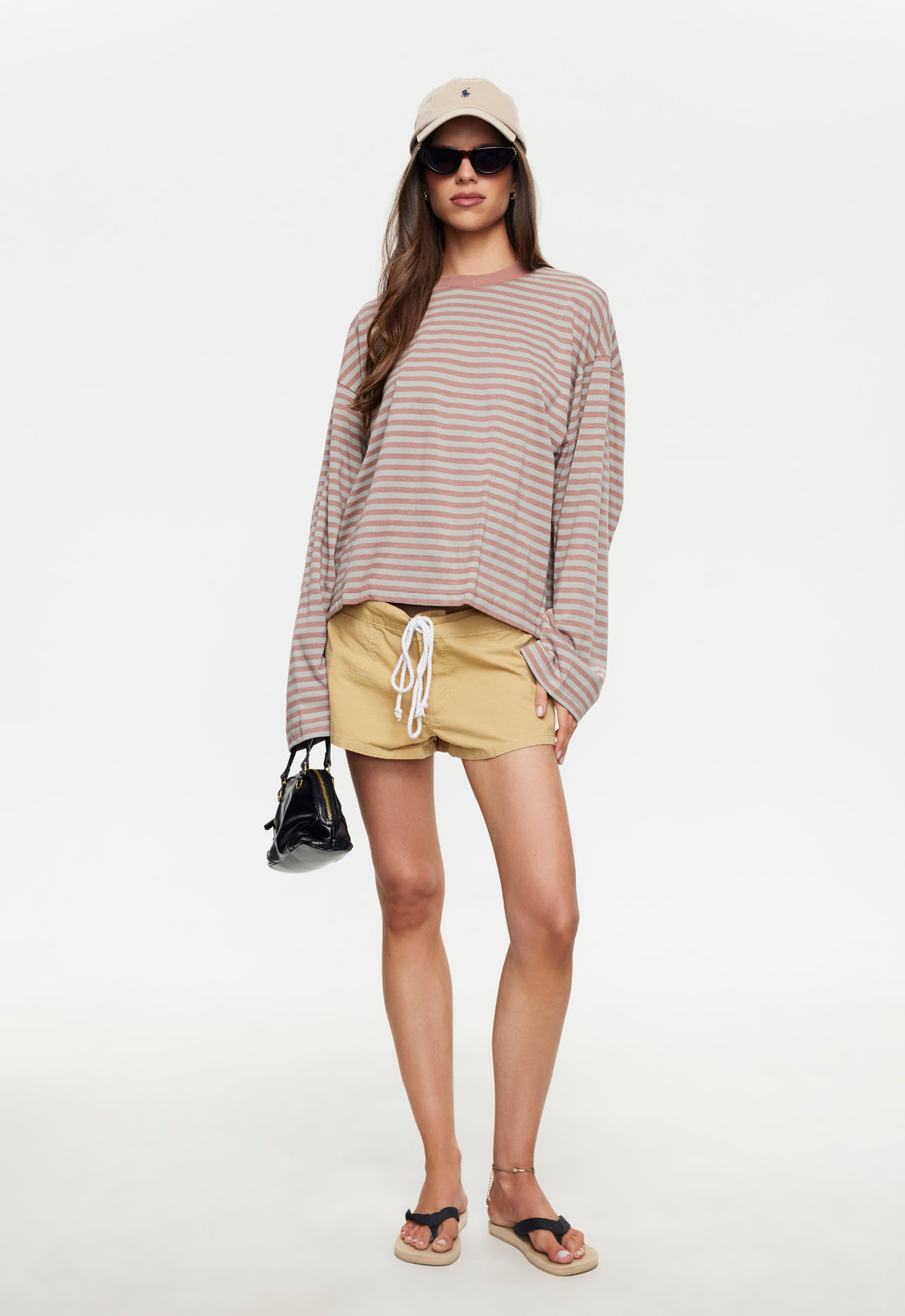 BLOOM LONG SLEEVE - MUTED PASTELS STRIPE