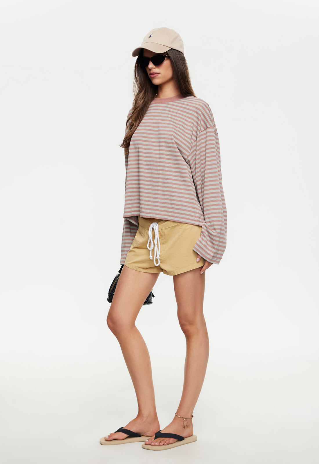 BLOOM LONG SLEEVE - MUTED PASTELS STRIPE
