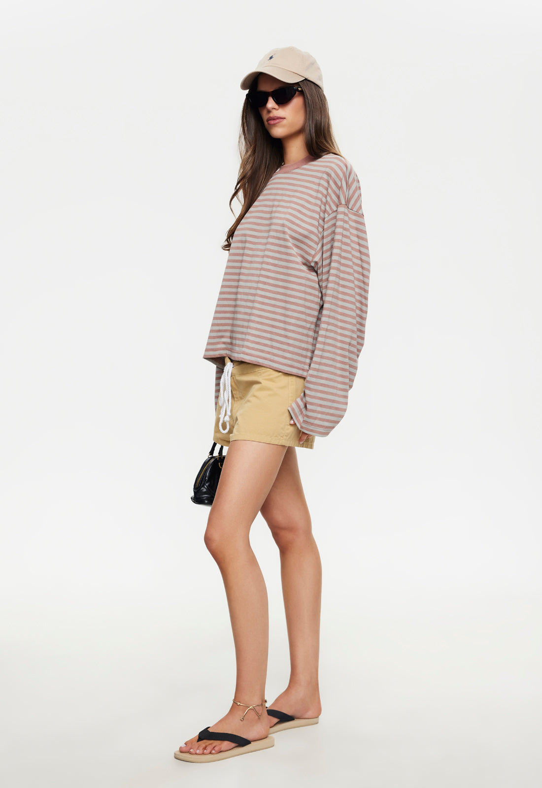 BLOOM LONG SLEEVE - MUTED PASTELS STRIPE