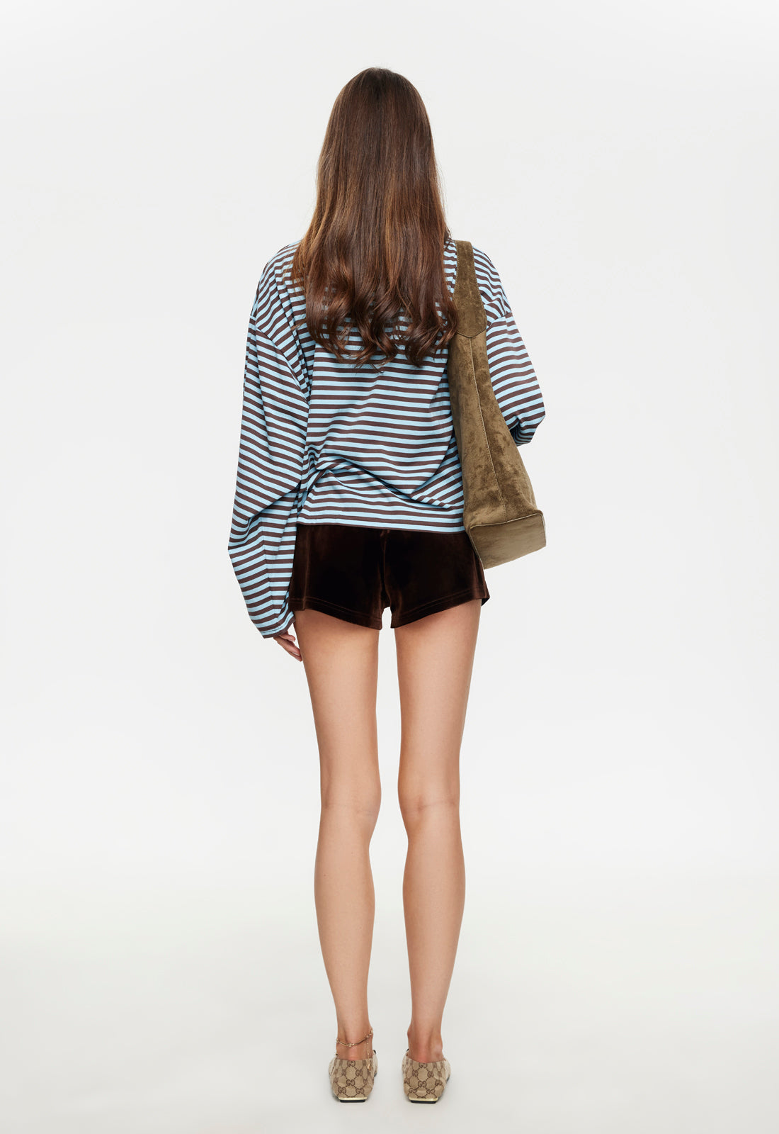 BLOOM LONG SLEEVE - CHOCOLATE SEA STRIPE