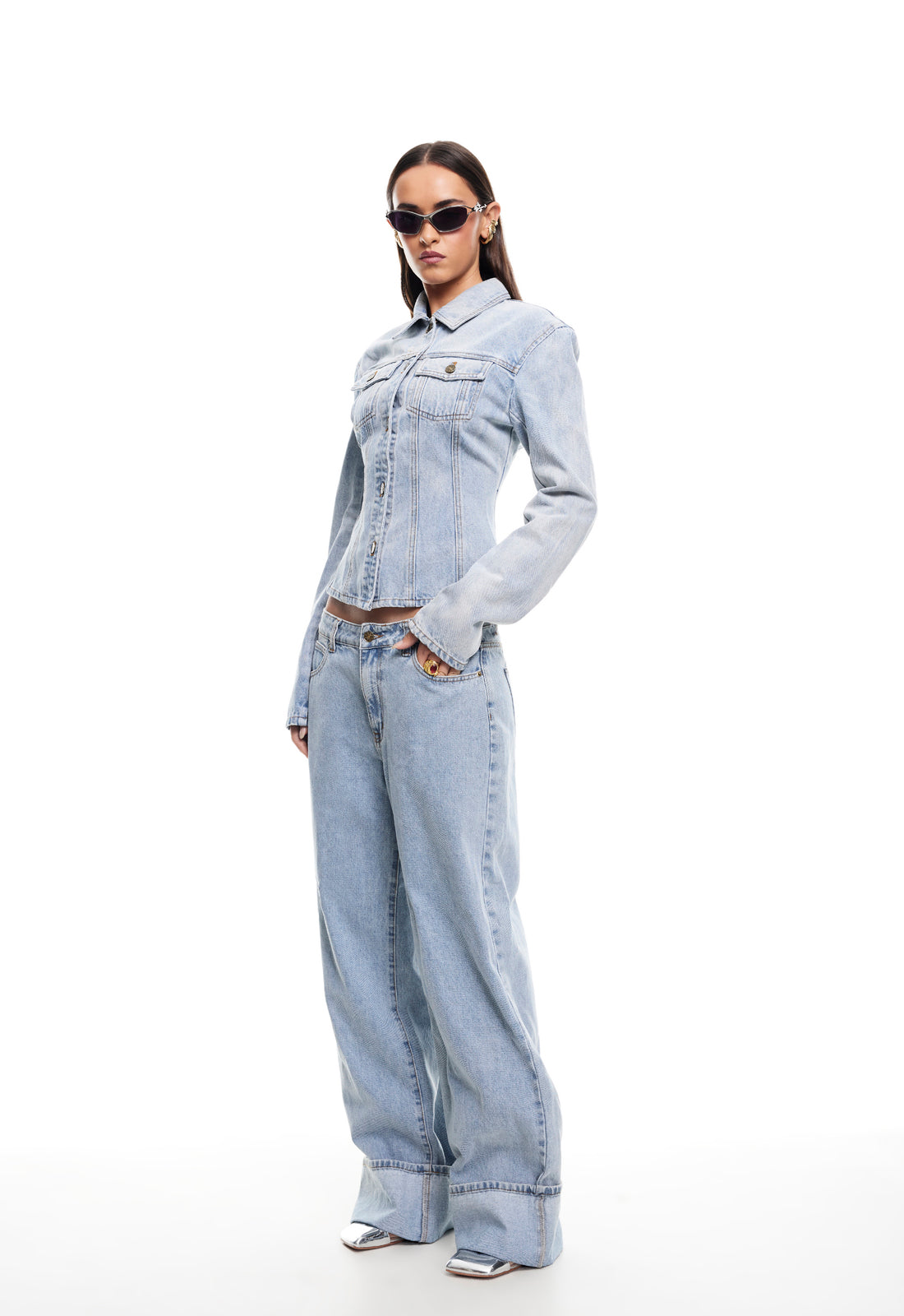 TOP MODEL CUFFED JEAN - LIGHT DENIM