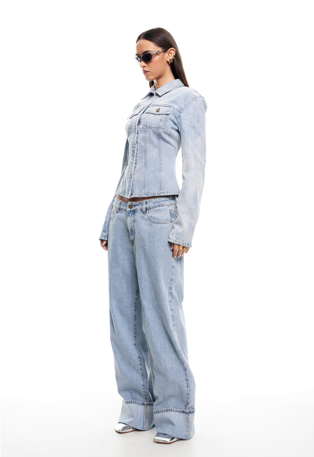 TOP MODEL CUFFED JEAN - LIGHT DENIM