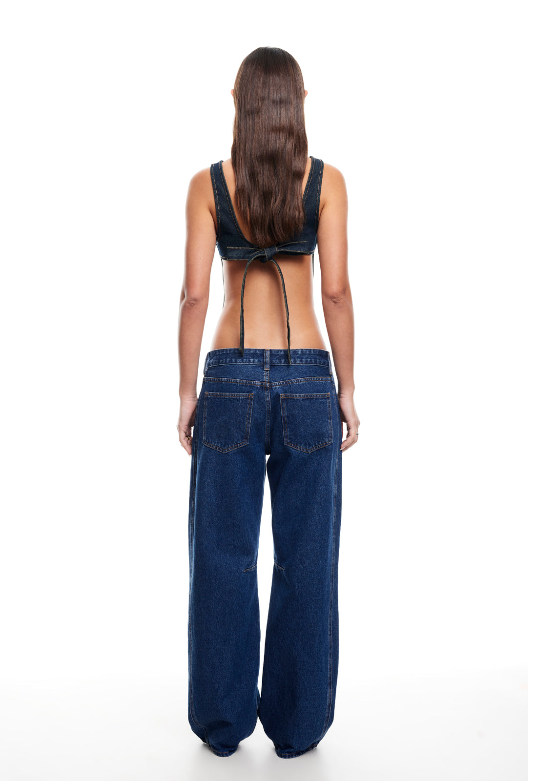 RIDER BACKLESS TOP - INDIGO