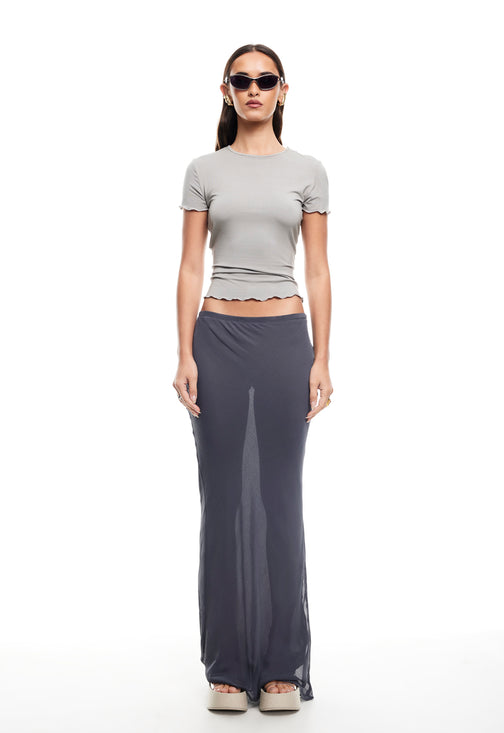 ENDLESS MAXI SKIRT - DARK OLIVE