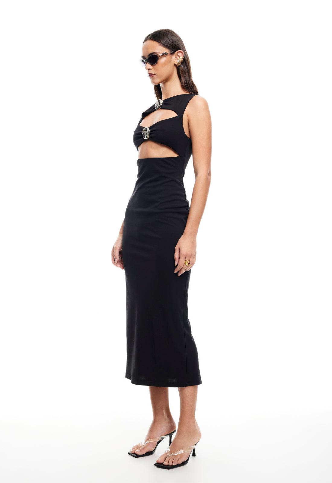 AFTER HOURS MIDI DRESS - ONYX