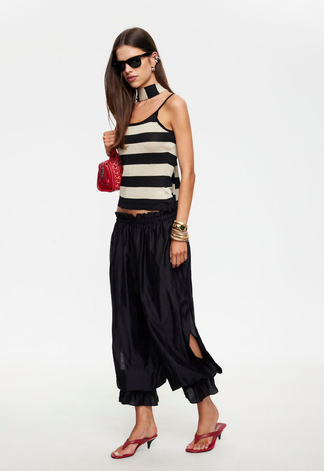 DOLCE TANK TOP - SAND STRIPE