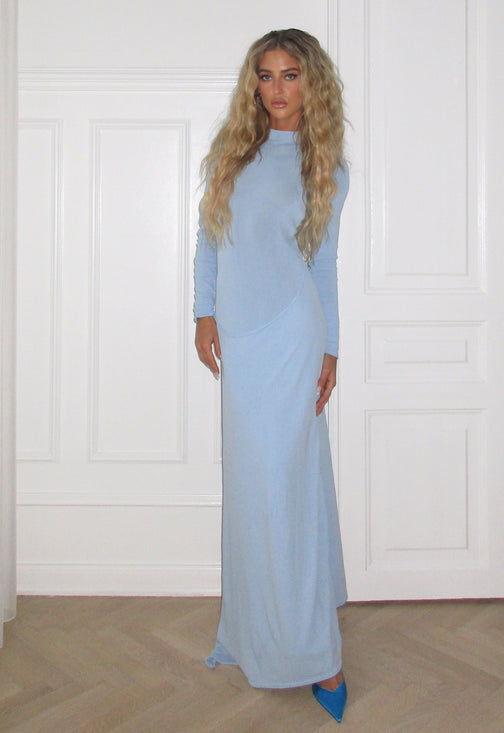 RESOLUTION MAXI DRESS - BLUE