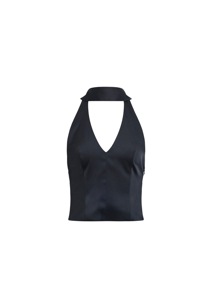 FRONT ROW HALTER - NOIR