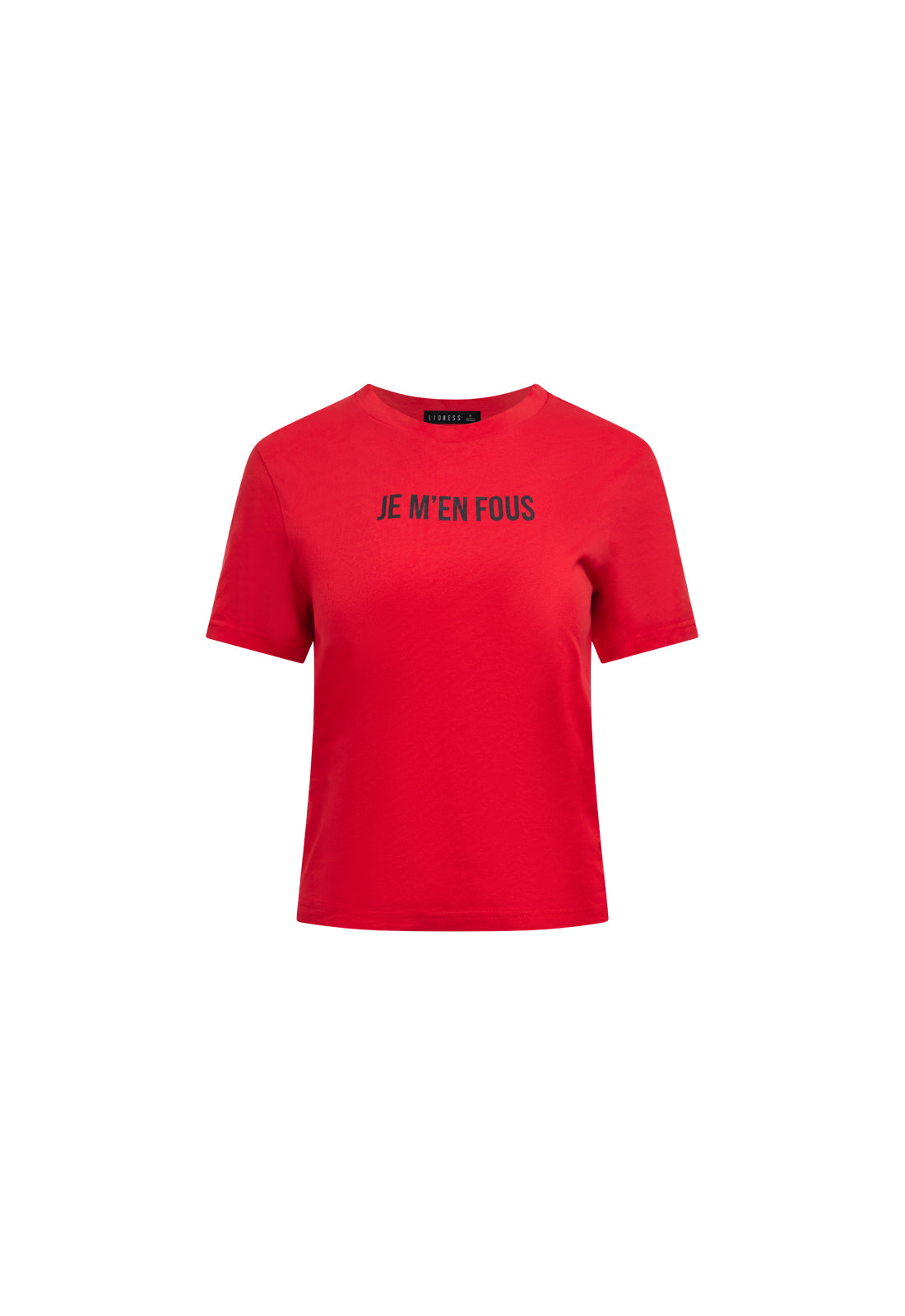JE M'EN FOUS TEE - CRIMSON
