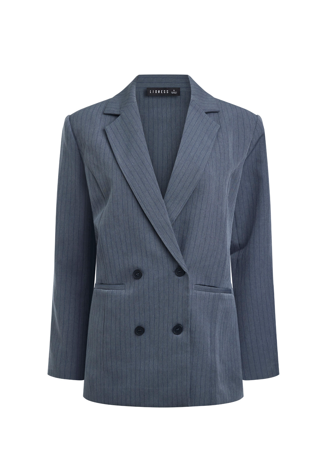 HILLS BLAZER  - SLATE PINSTRIPE