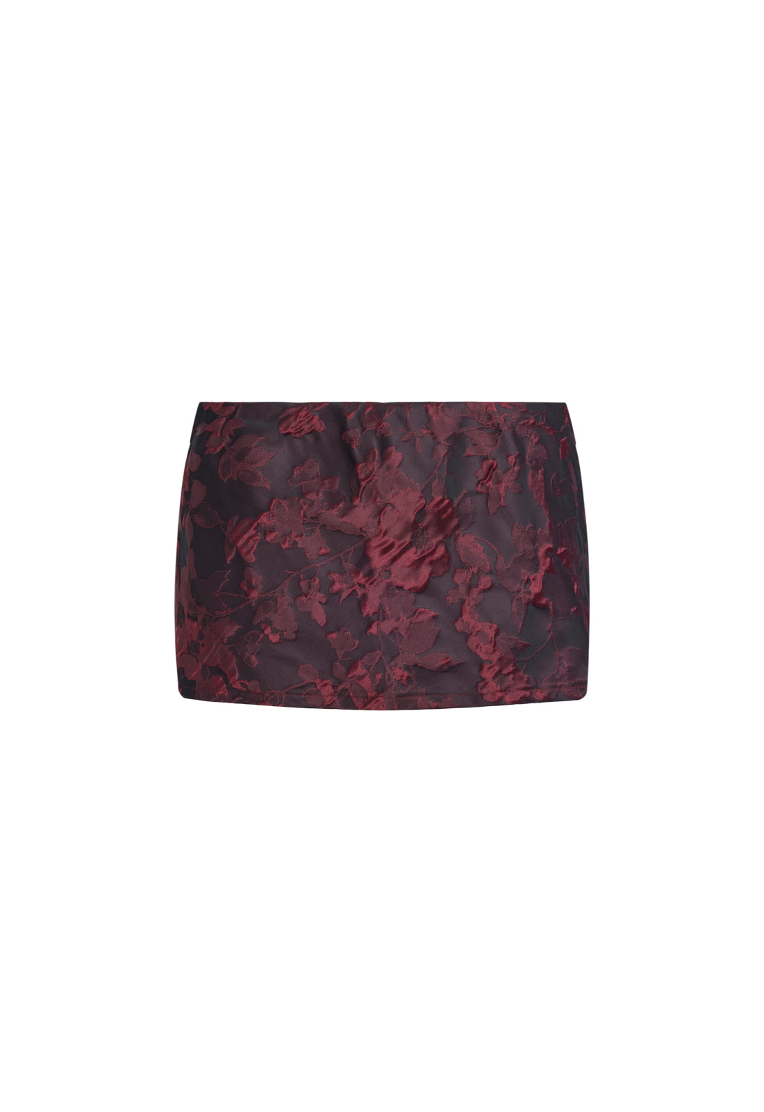 CONSTANCE MINI SKIRT - BURGUNDY