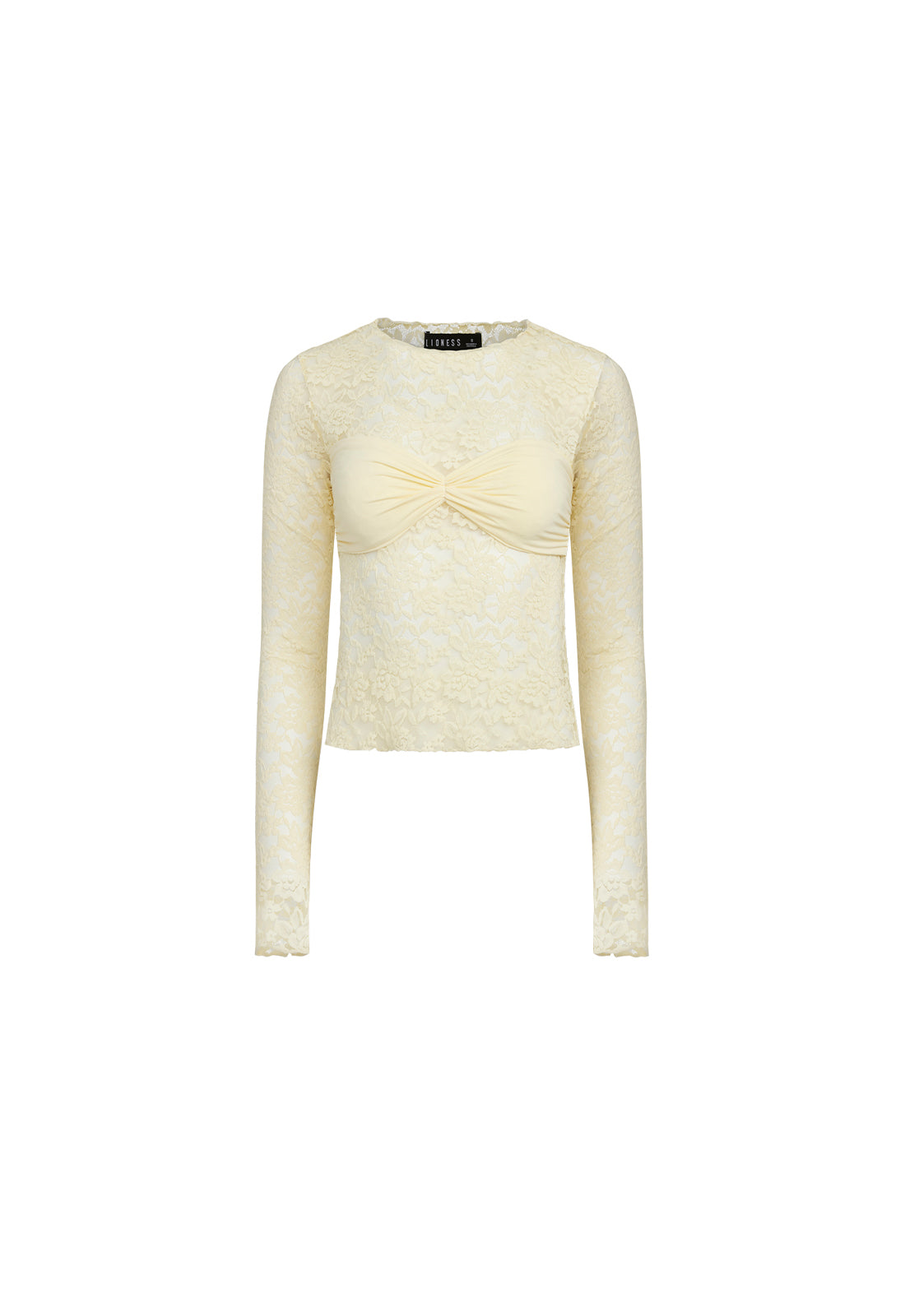 MIDNIGHT LONG SLEEVE TOP - VANILLA CUSTARD