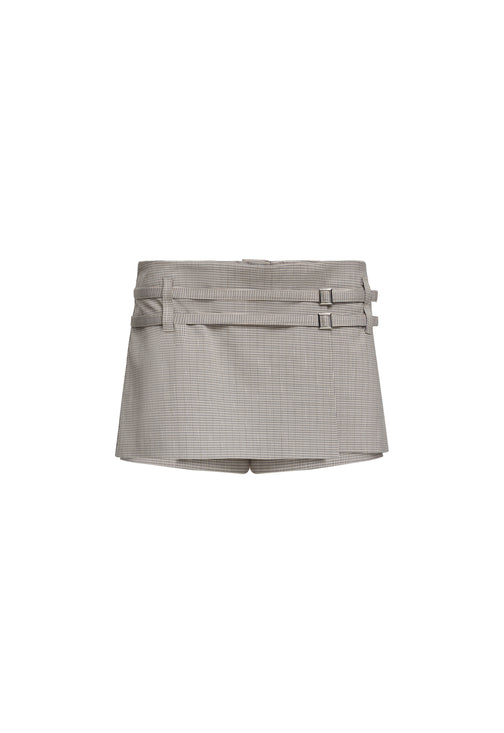 DEUCE SKORT - BEIGE GINGHAM