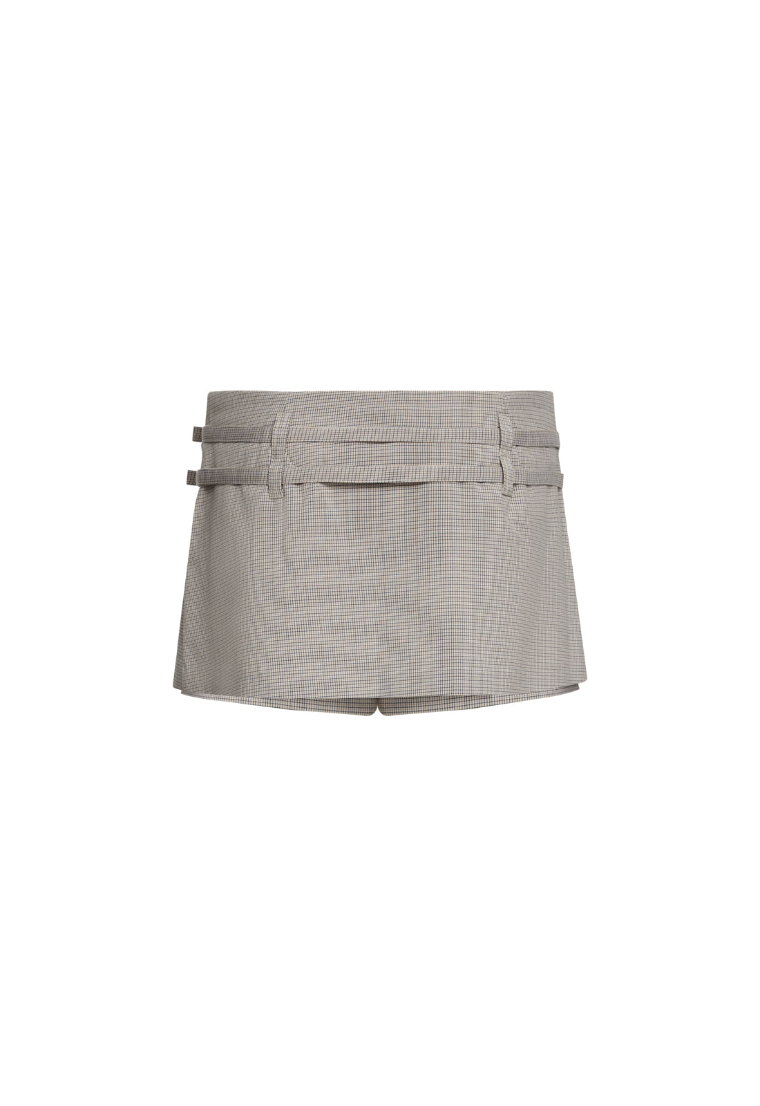 DEUCE SKORT - BEIGE GINGHAM