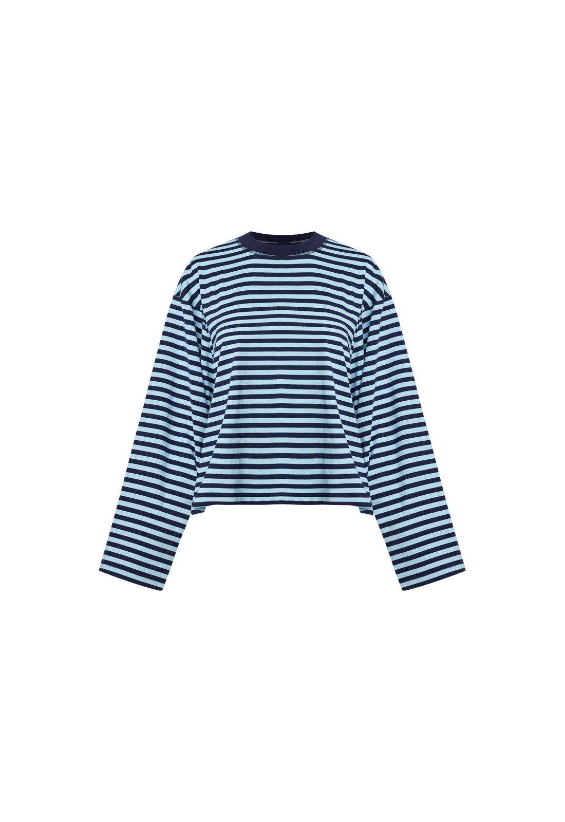 BLOOM LONG SLEEVE - NAVY SEA STRIPE