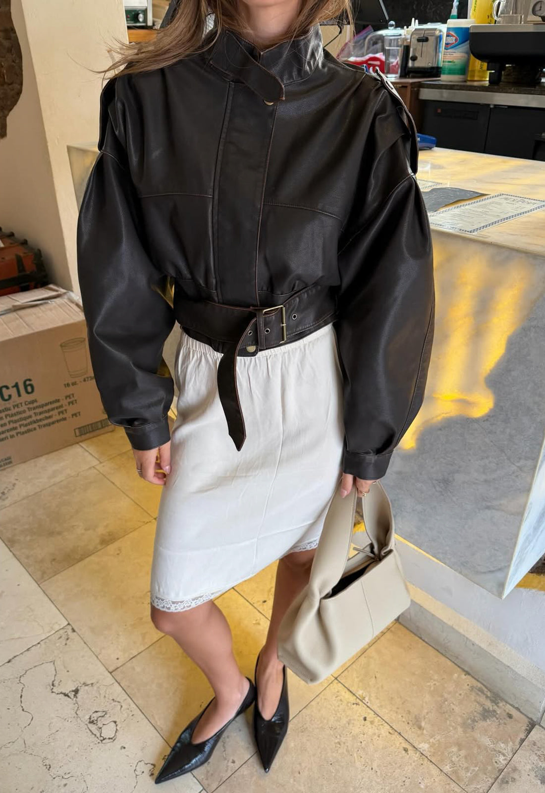 BELLA MIDI SKIRT - BUTTER