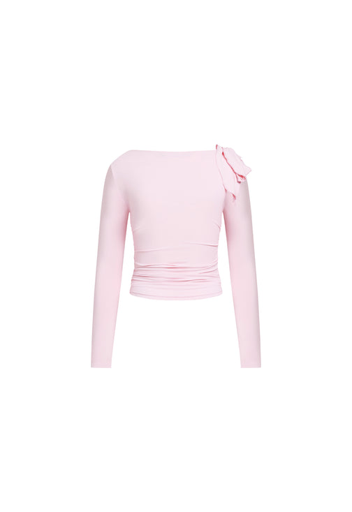 RENDEZVOUS LONG SLEEVE TOP - BUBBLEGUM