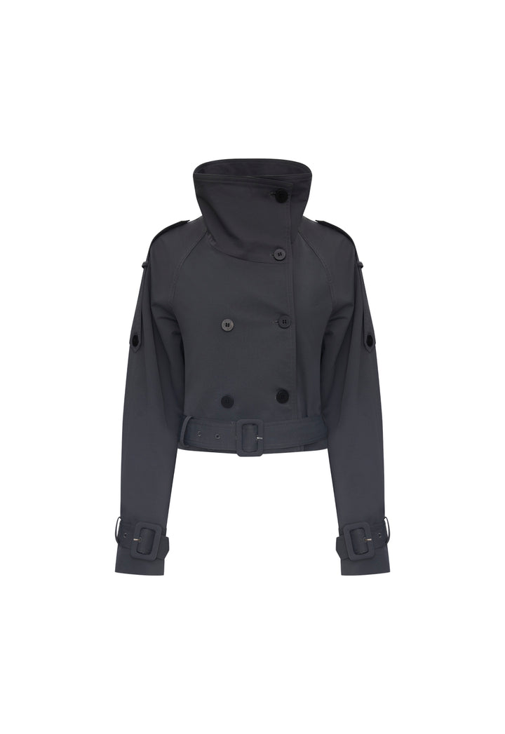 BLANC CROPPED TRENCH - OLIVE