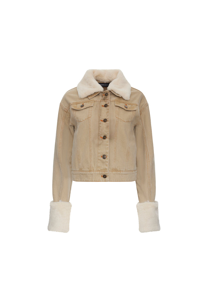 APRES DENIM JACKET - STONE