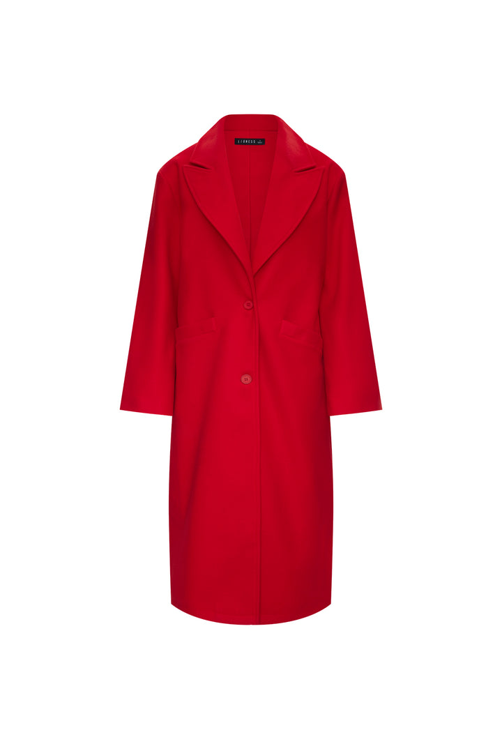 OLSEN COAT - CRIMSON