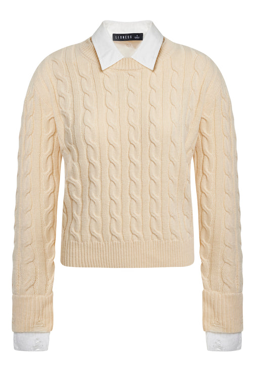 COASTAL CABLE KNIT - CREAM