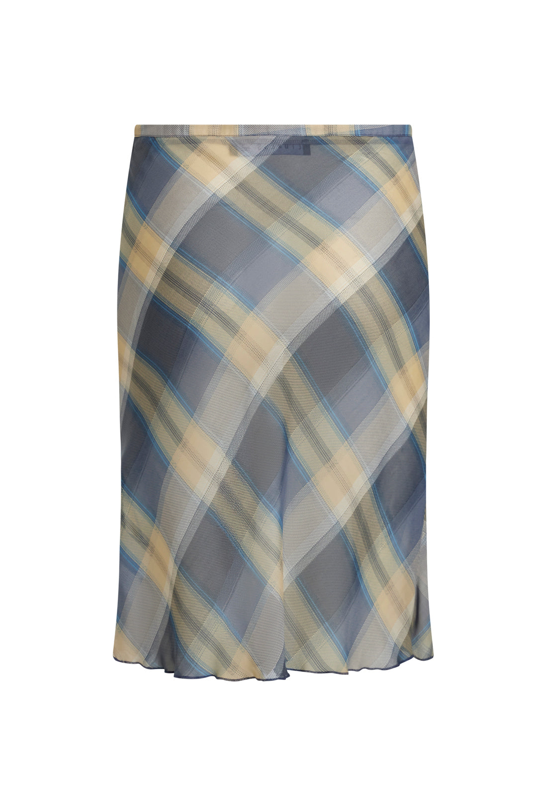 SHORELINE MIDI SKIRT - BLUE CHECK