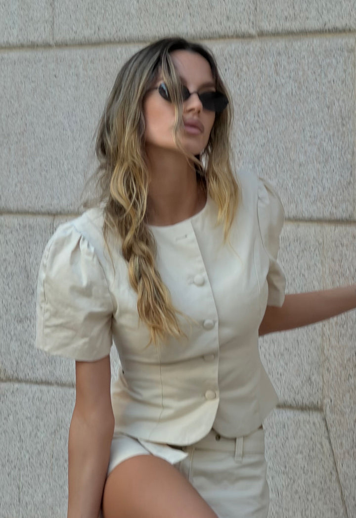 FEMME BLOUSE - BEIGE