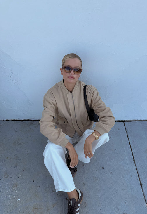 WORKER BOMBER  - LIGHT TAN