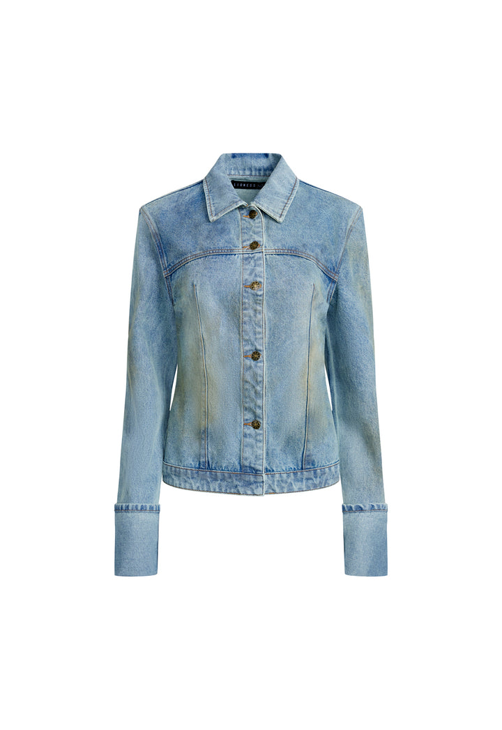 THE BRONX DENIM JACKET - STONE BLUE