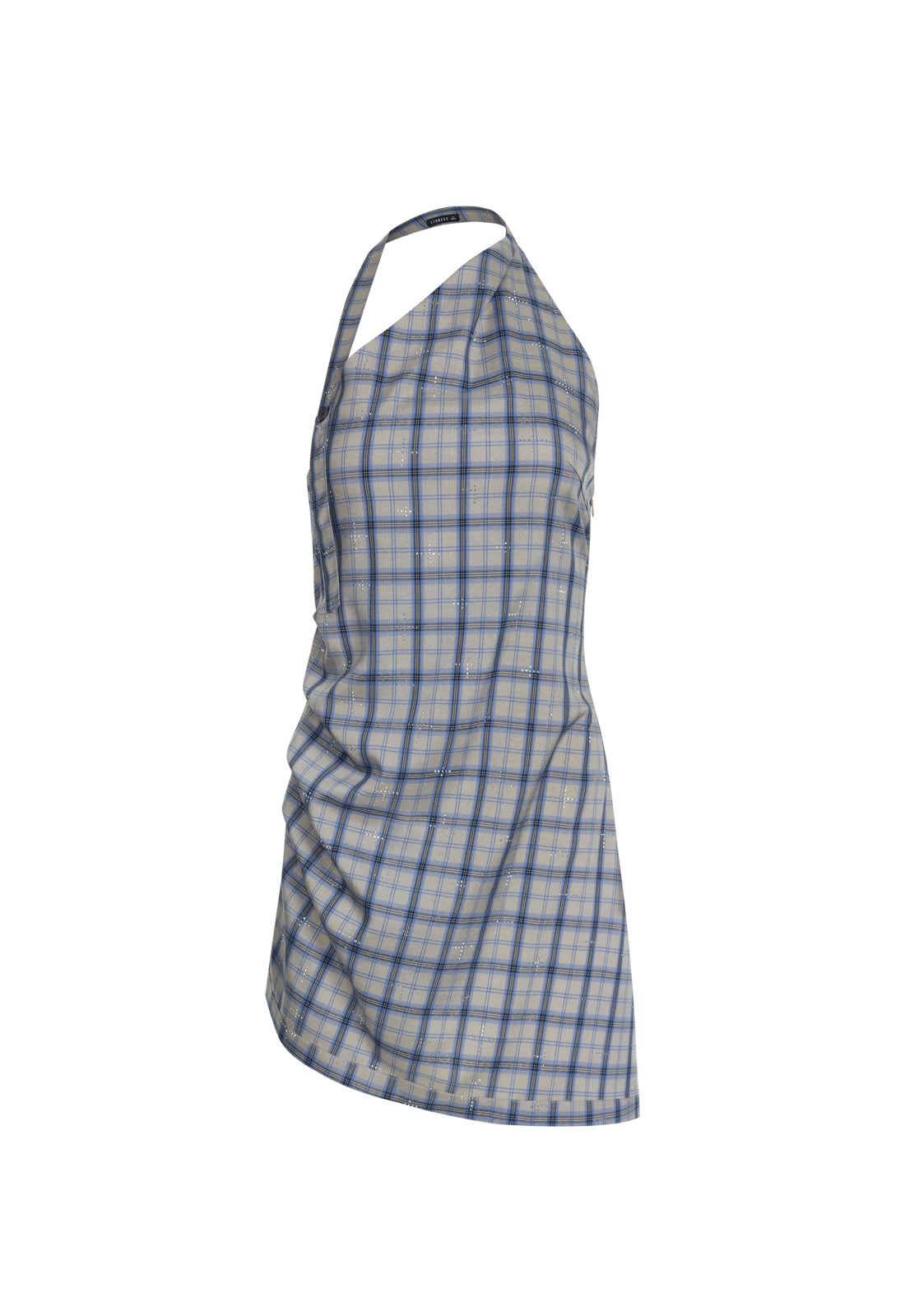 MOONLIGHT MINI DRESS - ASH PLAID