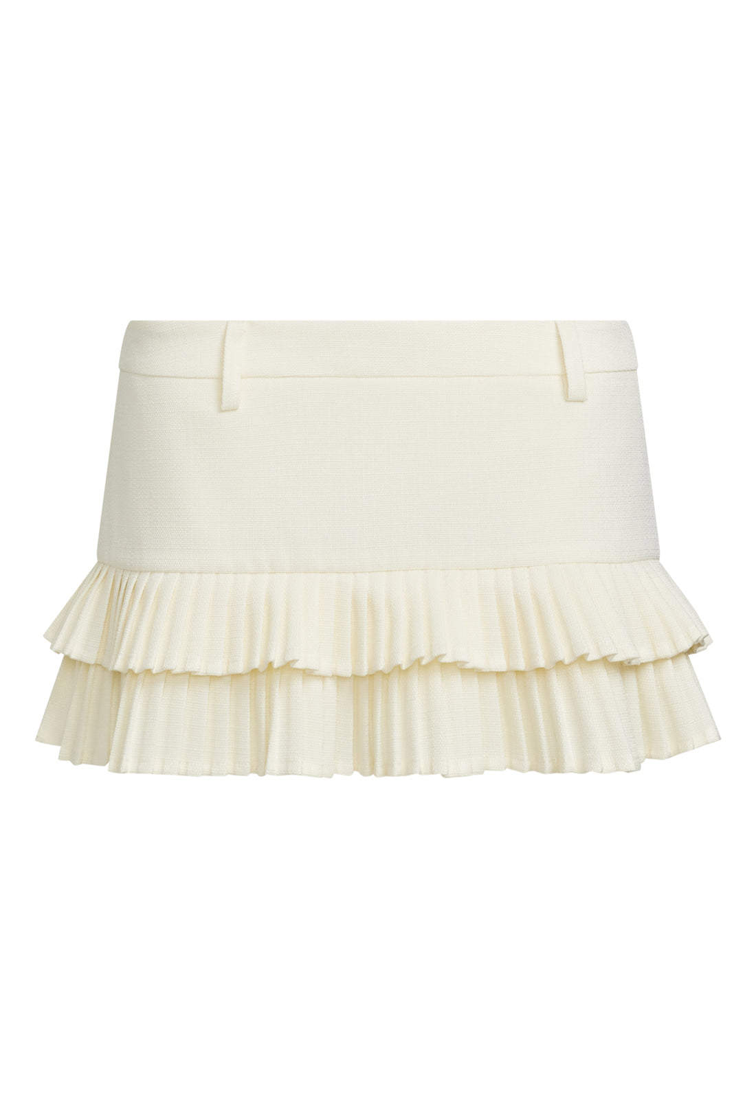 Frill Skorts White Adidas Ladies Deep-Frilled Golf Skort In White